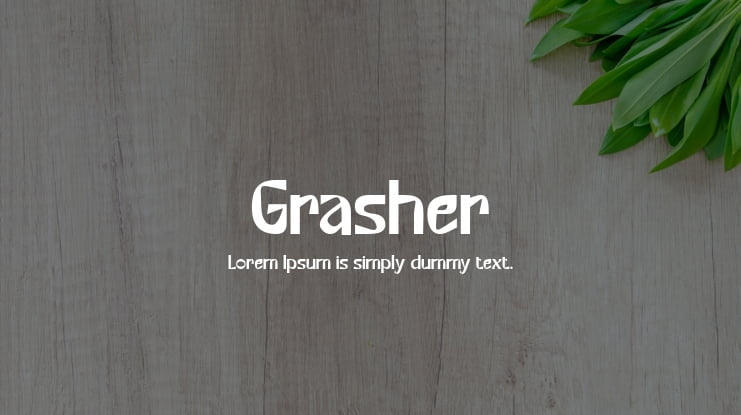 Grasher Font