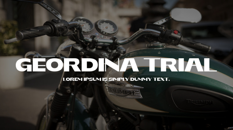 GEORDINA Trial Font
