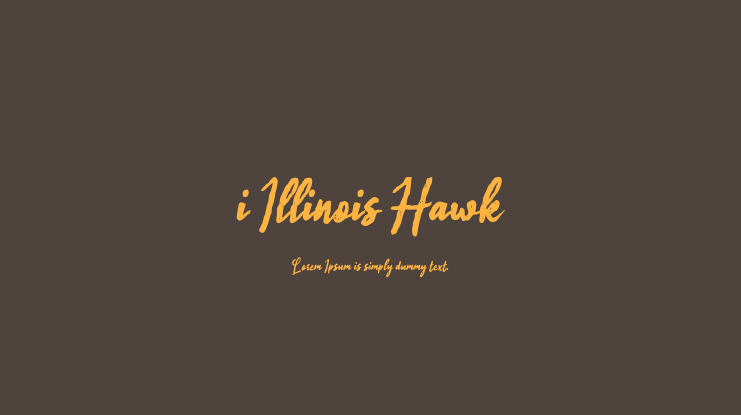 i Illinois Hawk Font