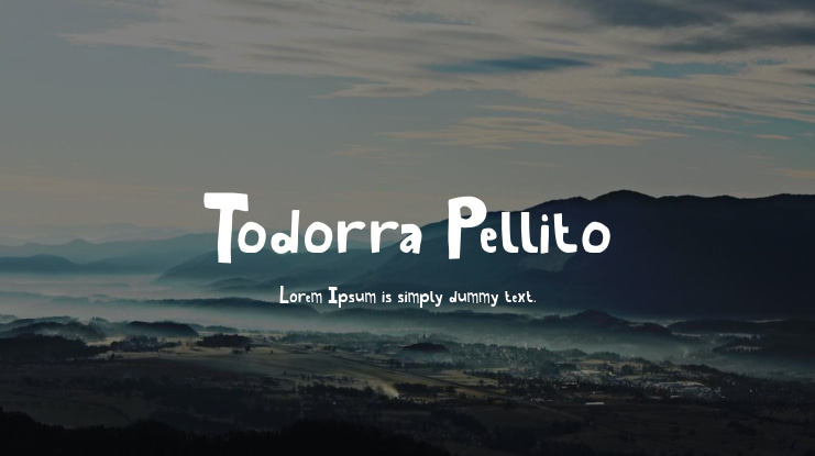 Todorra Pellito Font Family