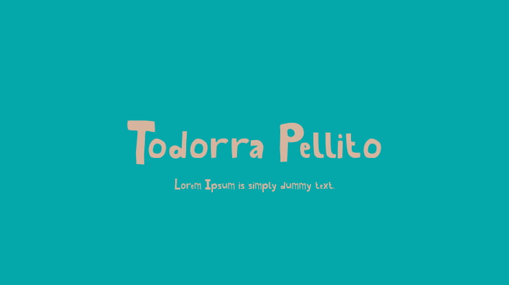 Todorra Pellito Font Family