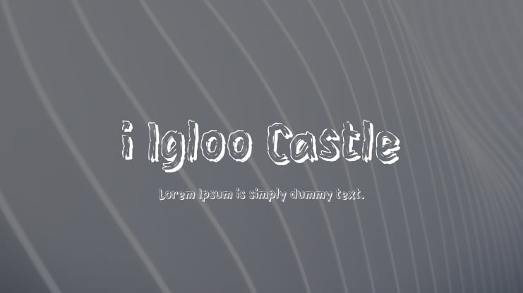 i Igloo Castle Font