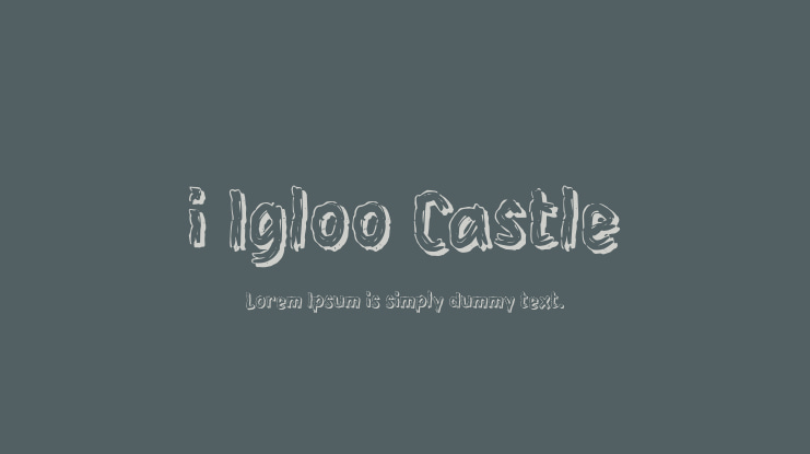 i Igloo Castle Font