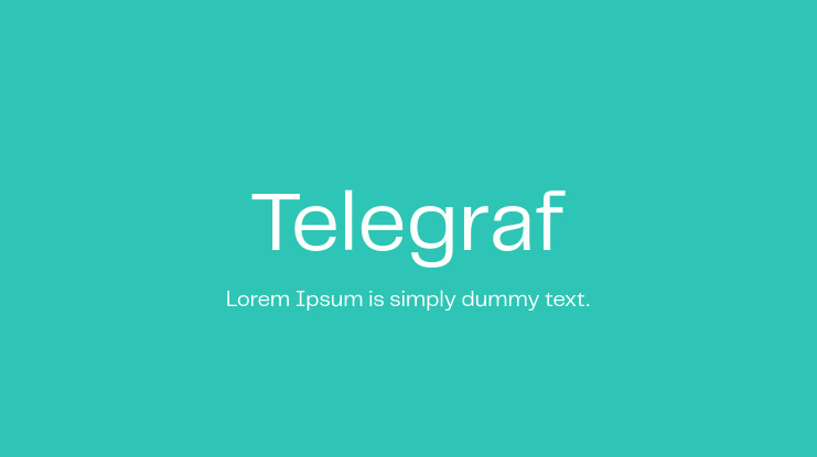 Telegraf Font Family