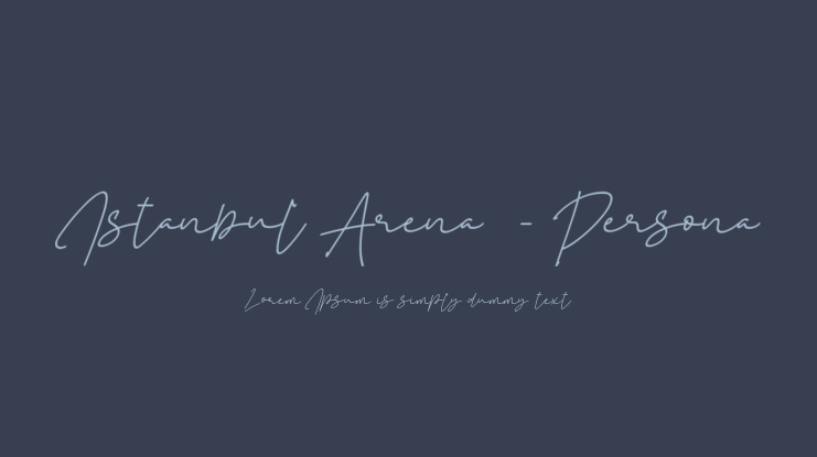Istanbul Arena  - Persona Font