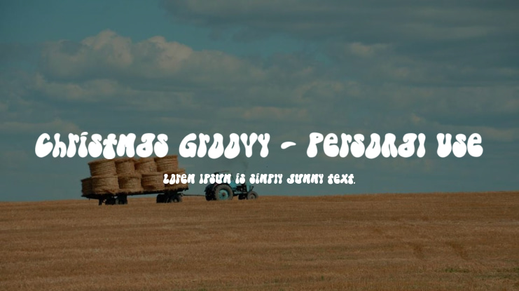 Christmas Groovy - Personal Use Font