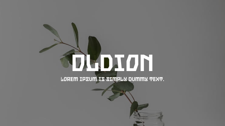 Oldion Font
