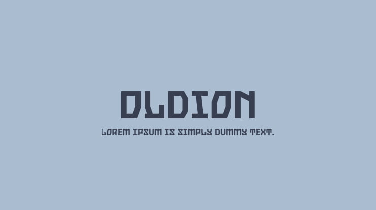 Oldion Font