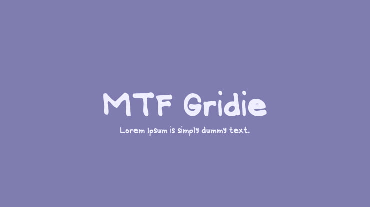 MTF Gridie Font