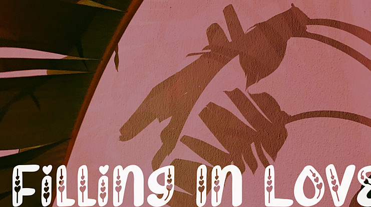 Filling In Love Font