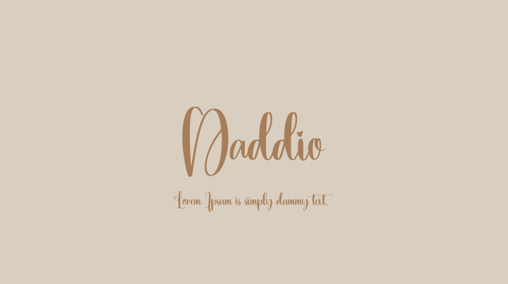 Daddio Font