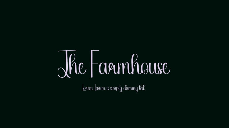 The Farmhouse Font