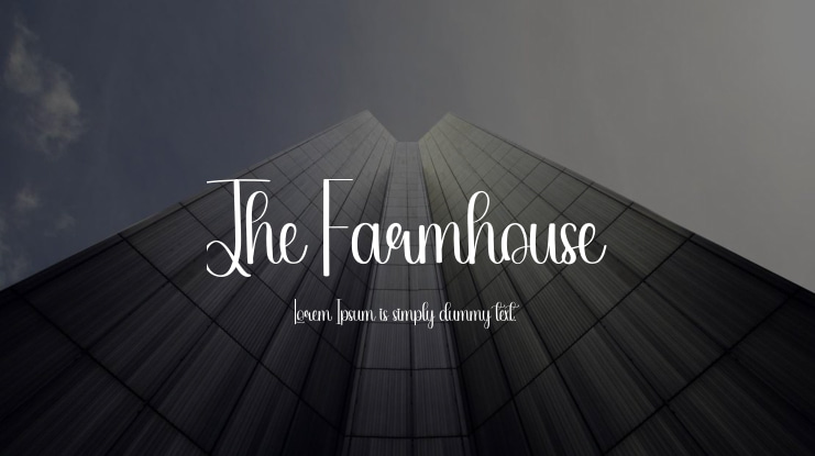 The Farmhouse Font