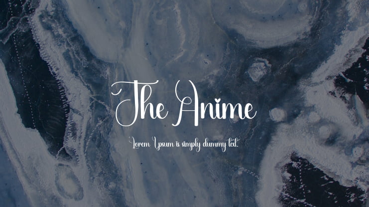 The Anime Font
