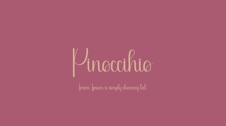 Pinoccihio Font