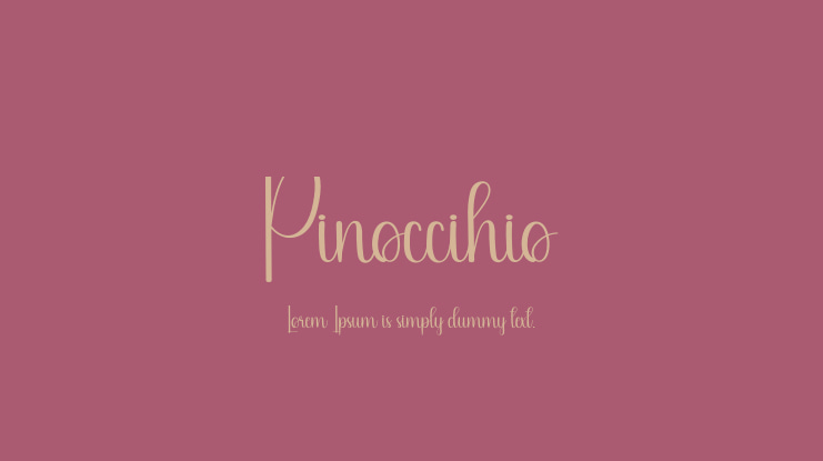 Pinoccihio Font