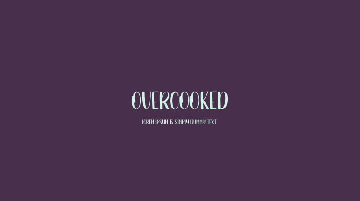 Overcooked Font
