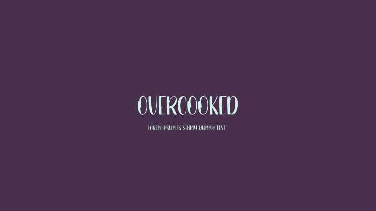 Overcooked Font