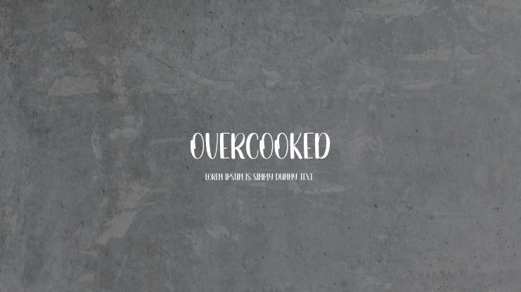 Overcooked Font