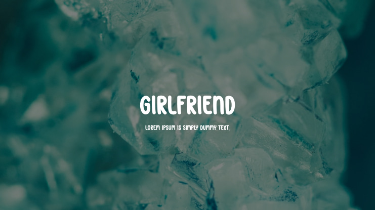 Girlfriend Font