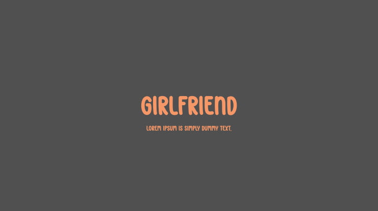 Girlfriend Font