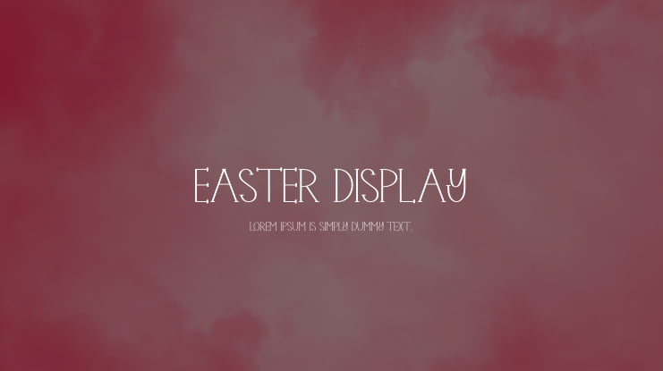 Easter Display Font
