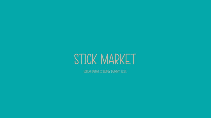 Stick Market Font