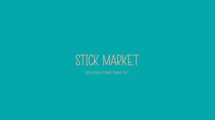 Stick Market Font