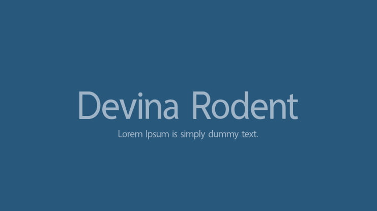 Devina Rodent Font Family