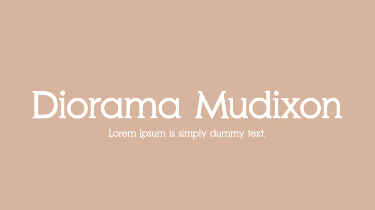 Diorama Mudixon Font