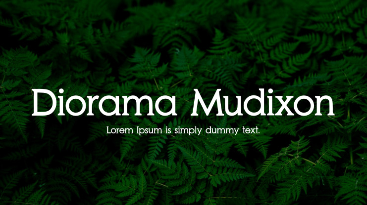 Diorama Mudixon Font