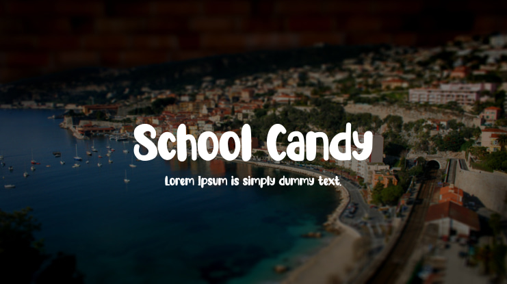 School Candy Font
