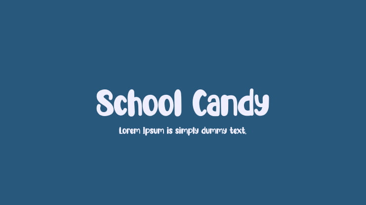 School Candy Font