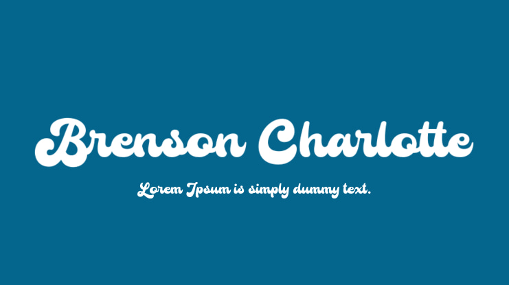 Brenson Charlotte Font