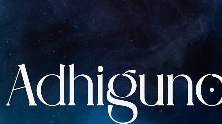 Adhiguno Font