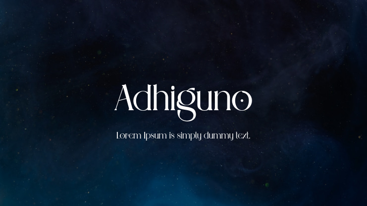 Adhiguno Font