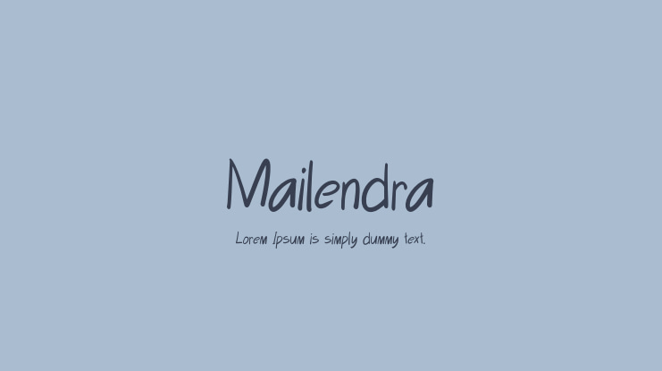 Mailendra Font