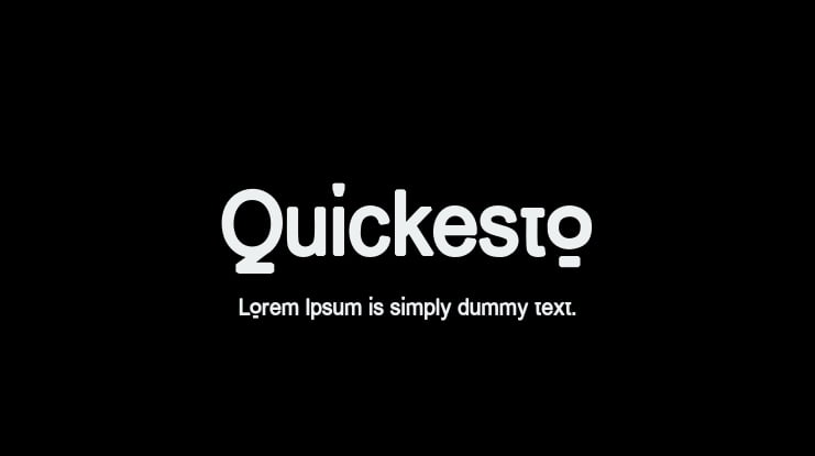 Quickesto Font