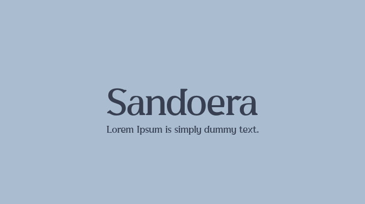 Sandoera Font