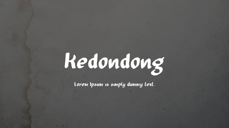 Kedondong Font