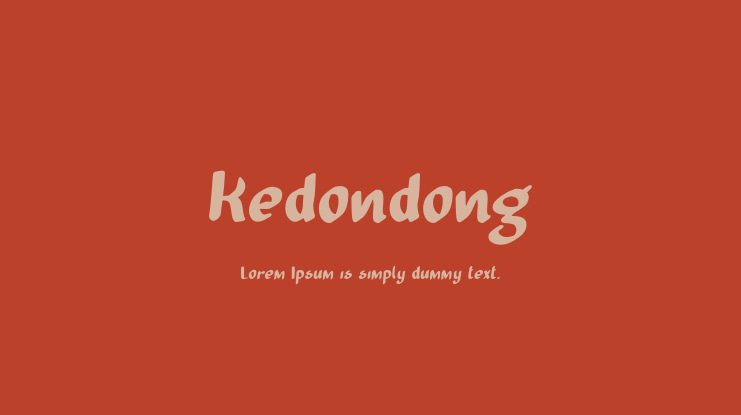 Kedondong Font