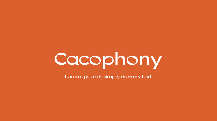 Cacophony Font