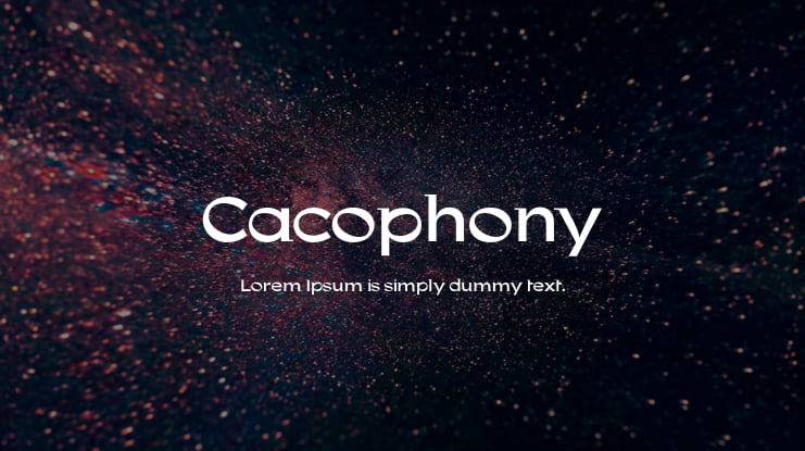Cacophony Font