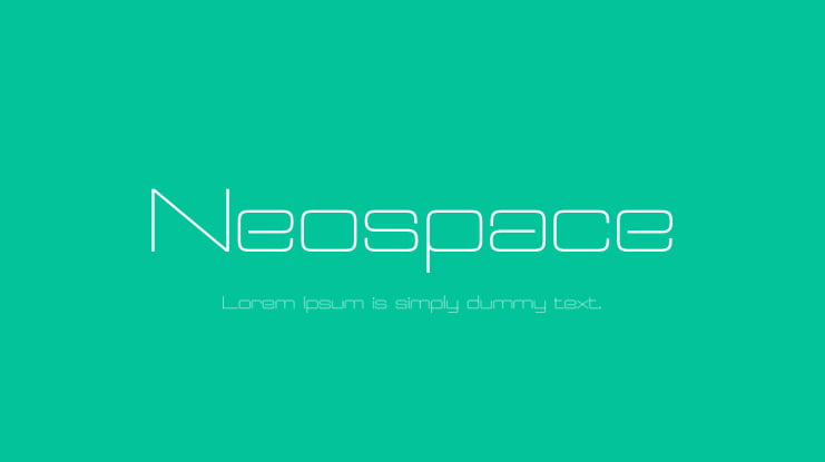 Neospace Font Family