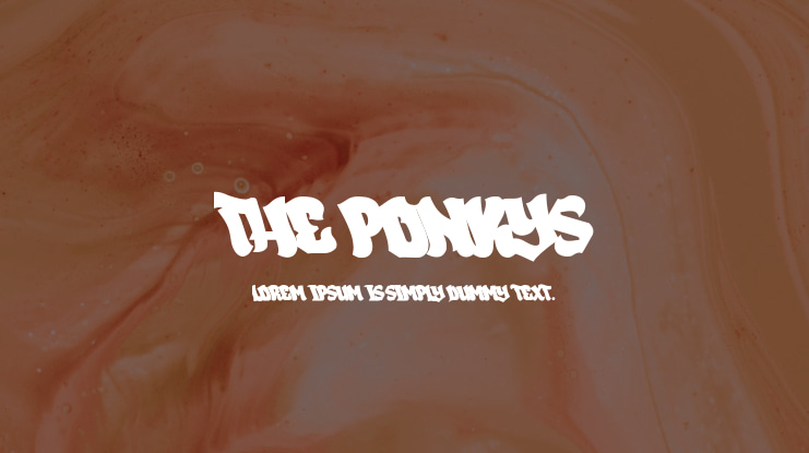 The Ponkys Font