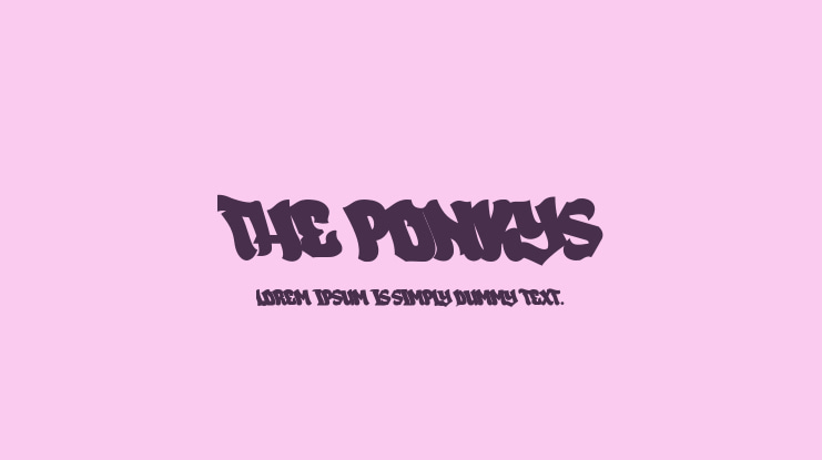 The Ponkys Font