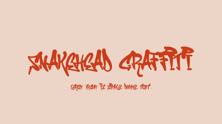 Snakehead Graffiti Font