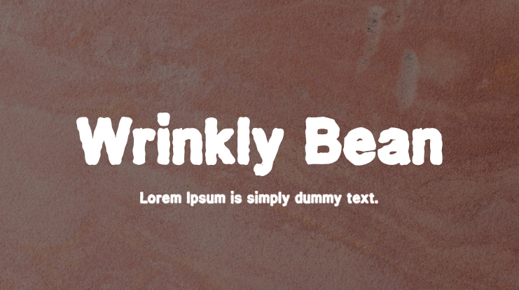 Wrinkly Bean Font