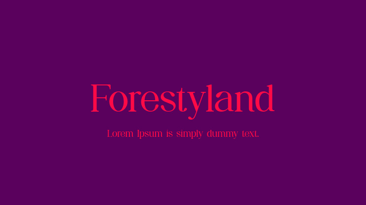 Forestyland Font Family