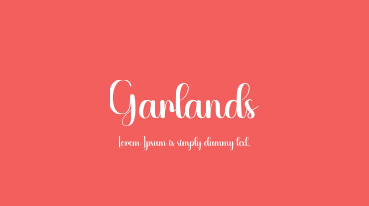 Garlands Font